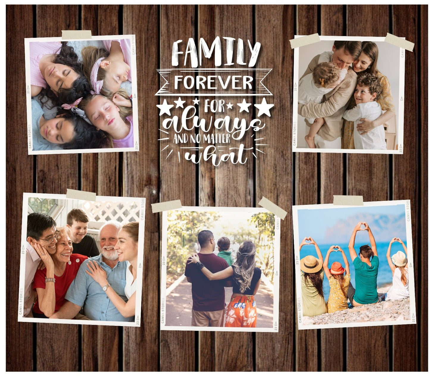 Personalized Family Tumbler-One Cup, Endless Storytelling 20 Oz Custom Stainless Steel photo mug that displays treasured family memories.