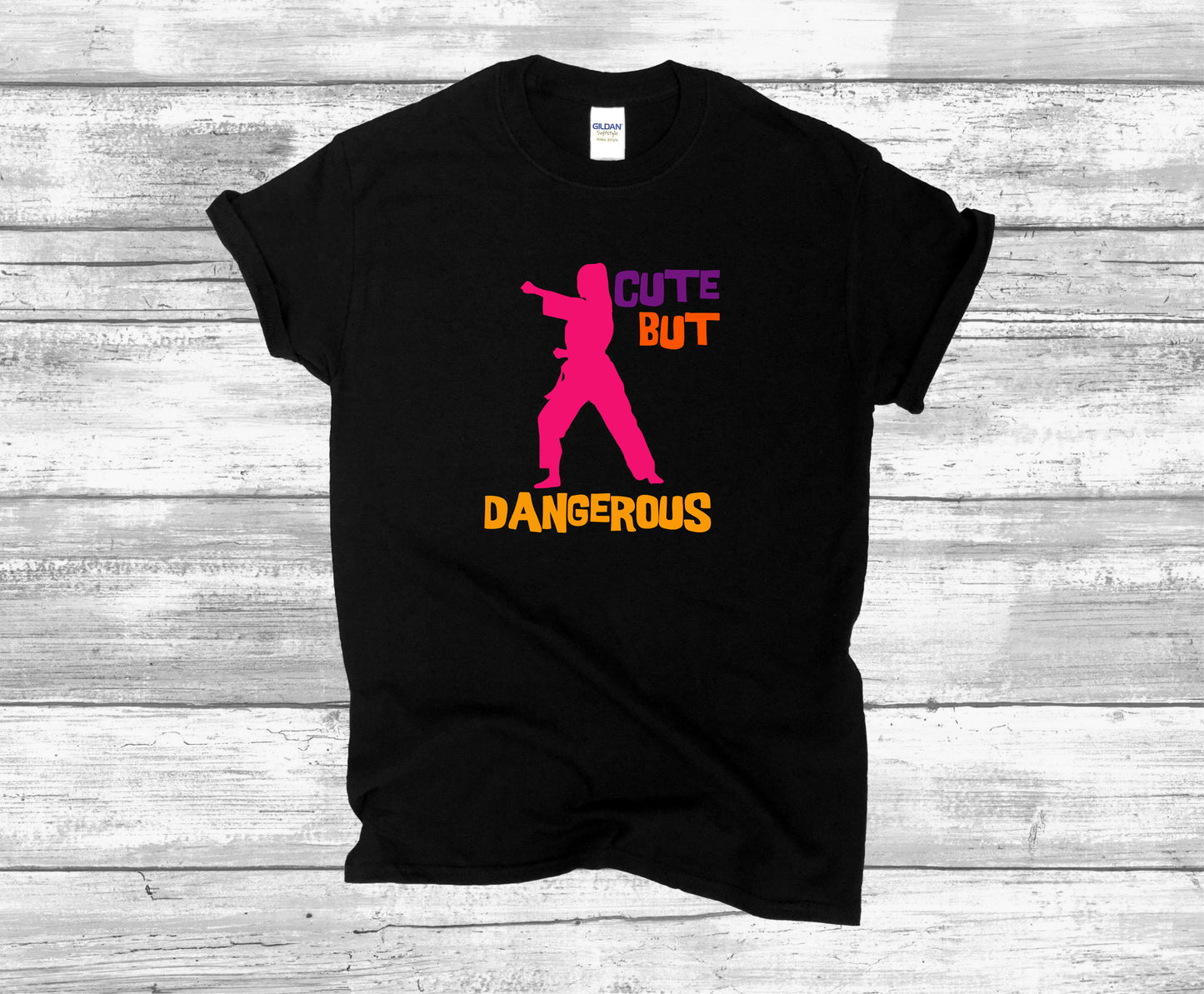 Cute But Dangerous Tee Karate Unisex T-Shirt, Youth + Adult Sizes