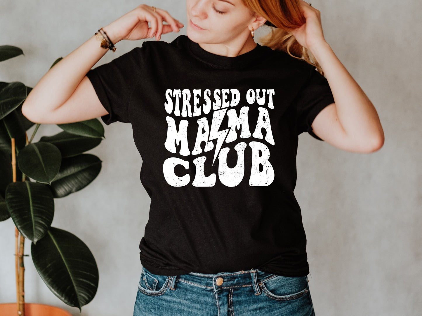 Stressed out Moms Club Unisex Fit T-Shirt, Adult Sizes S-4XL