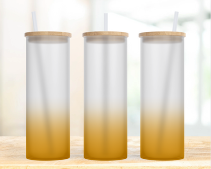 Just a Girl Who Loves... Gift for animal-lovers, 25 oz Frosted Glass Tumbler with Bamboo Lid