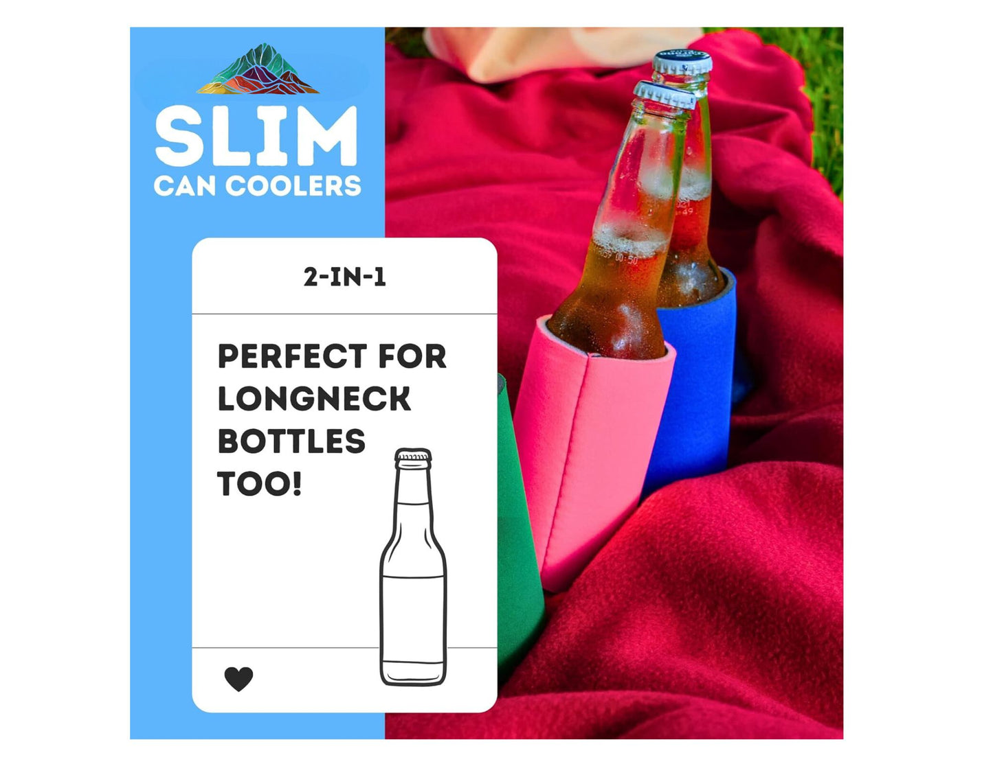 Customized Drink Koozie - Regular Can Cooler Size 12 oz.