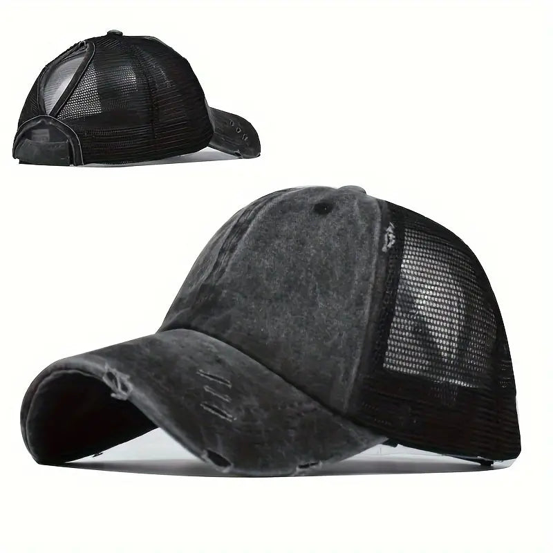 Ladies Ponytail Bulldogs Baseball Cap with Sequin