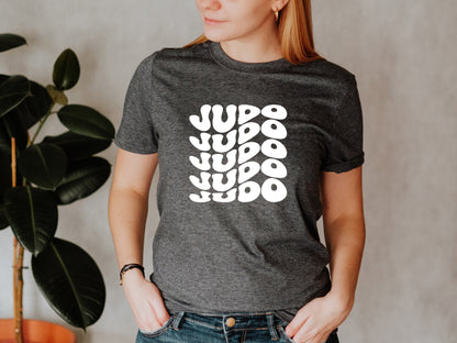 JUDO Wavy Text Tee Unisex Fit T-Shirt, Adult