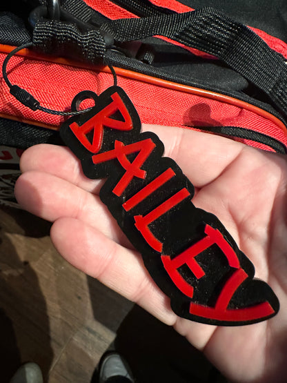 Acrylic Name Tag, Perfect for Gear Bag, Luggage or Backpacks