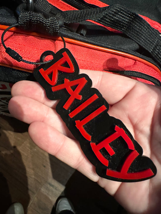 Acrylic Name Tag, Perfect for Gear Bag, Luggage or Backpacks