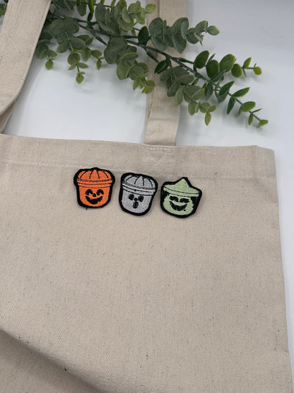 Nostalgic Halloween Treat Pail Patch Trio