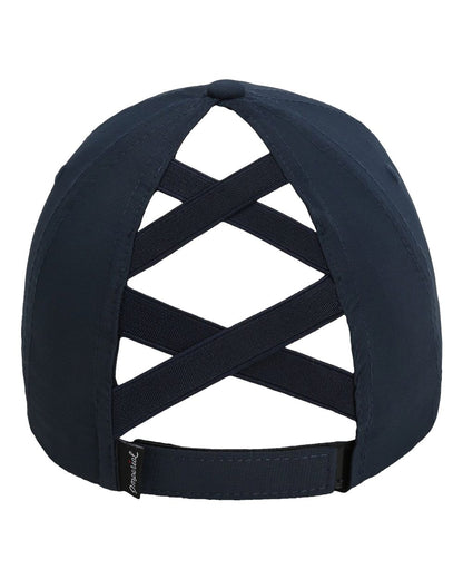 Embroidered- Imperial Ladies Ponytail Cap in NAVY