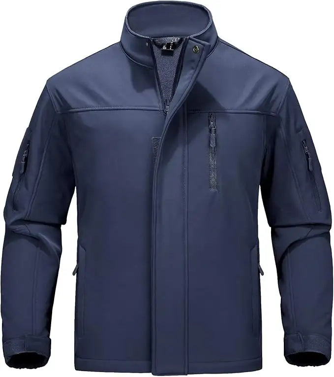 Navy- Tatctical Jacket Various Sizes w/ Hook and Loop Patch Locations
