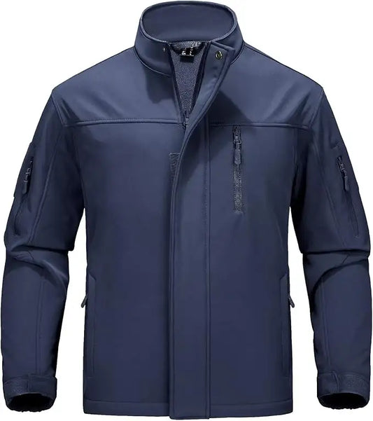 Navy- Tatctical Jacket Various Sizes w/ Hook and Loop Patch Locations