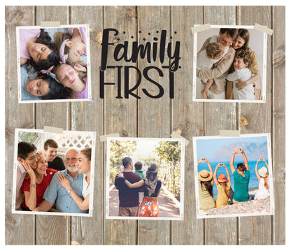 Personalized Family Tumbler-One Cup, Endless Storytelling 20 Oz Custom Stainless Steel photo mug that displays treasured family memories.