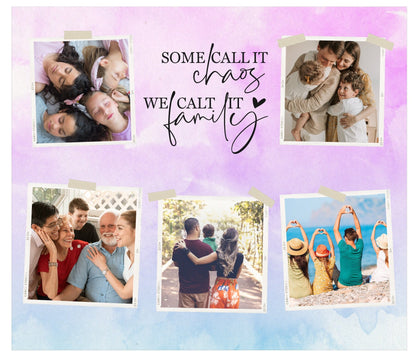 Personalized Family Tumbler-One Cup, Endless Storytelling 20 Oz Custom Stainless Steel photo mug that displays treasured family memories.