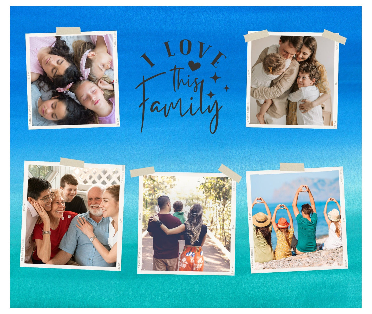 Personalized Family Tumbler-One Cup, Endless Storytelling 20 Oz Custom Stainless Steel photo mug that displays treasured family memories.