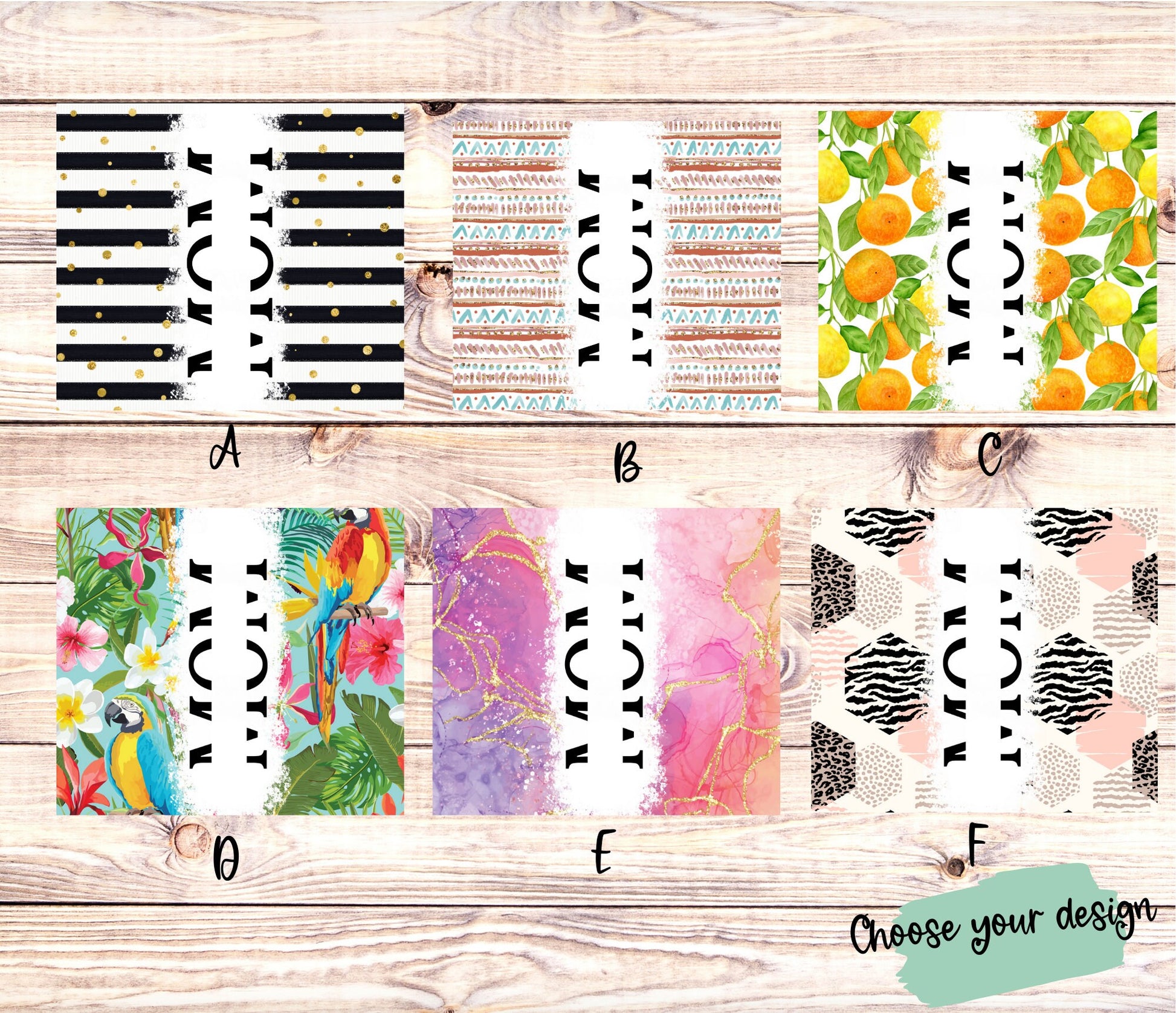 Personalized 20 oz Skinny Tumbler for Mom with 18 Fun Designs - Customized with Children's Names - Perfect Mother's Day Gift