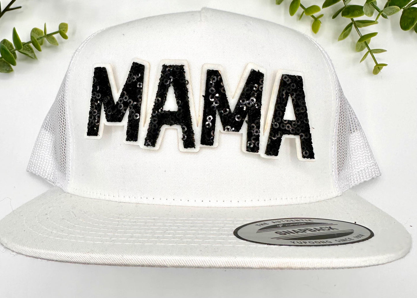 Custom 4.5” Mascot Sequin Iron-On Trucker HAT Patch