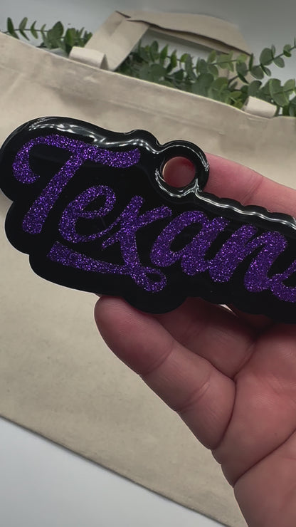 Glitter Acrylic Name Tag