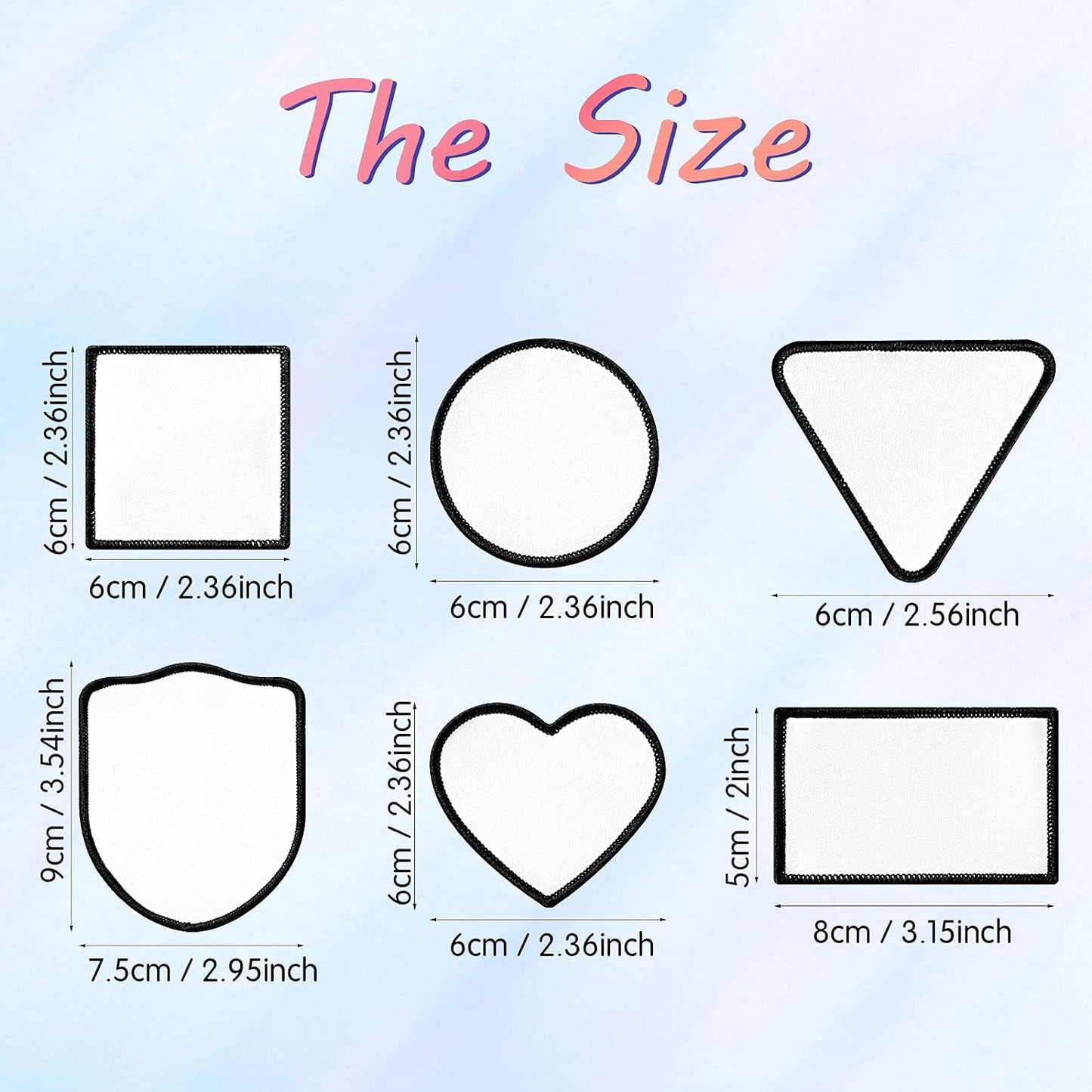 Sublimated Patches- Various Sizes/Shapes