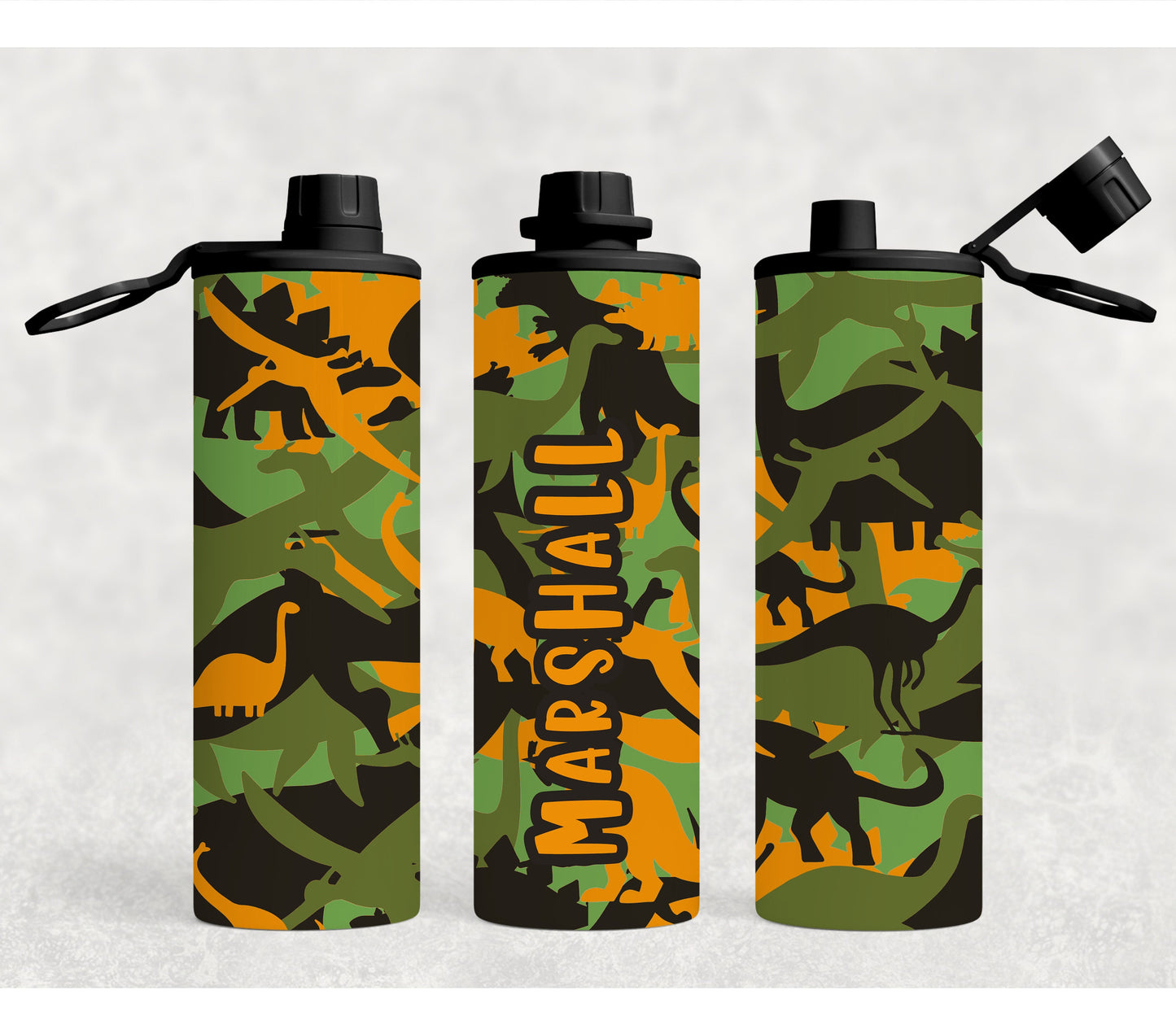 Personalized Kids water bottle for school-20 oz Sport lis and secure leakproof lid with Monsters, Dinosaurs, Gamer - Back To School Tumbler